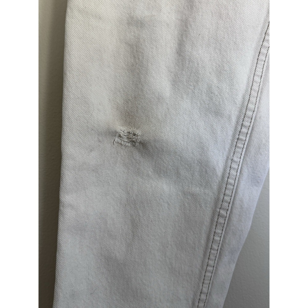 Vintage '92 Levi's 550 Jeans 30x32 (28x31) Cream 90s Made in USA Orange Tab - Picture 3 of 16